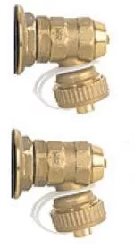 Thermrad THERM EIND SET 1 MESS VV VERD Eindset 1" Vul / Aftap / Ontluchting. Voor Messing Vloerverwarming Verdeler