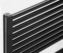 Vasco IRIS HDM Recht Handdoekradiator 1734 X 900 (1684 Watt) Kleur Ral 9005 ZWART