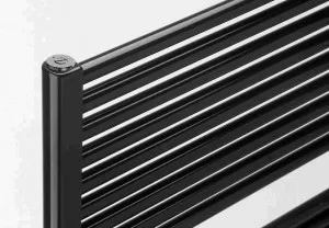 Vasco IRIS HDM Recht Handdoekradiator 690 X 450 (350 Watt) Kleur Ral 9005 ZWART