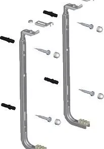 Wandbeugels Set á 2 Stuks Voor Rad 700 Hoog Inclusief Bouten En Pluggen