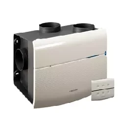 Woonhuisventilator Orcon MSV-15RHBP Met Vochtsensor + Afstand Bediening + Perilexsteker