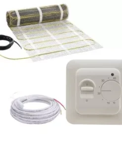 CV-Compleet Elektrische Vloerverwarming Set 3,4 M2 Met Inbouw Thermostaat 476 Watt (dikte 4 Mm)