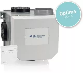 CVE-S HE OPTIMA CO2 SENSOR+RV - Itho Woonhuis Ventilatie Box Inclusief Afstand Bediening