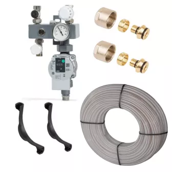 CV-Compleet Vloerverwarming Set Voor 0 - 12 M2 - 1 Groep - Compleet Geleverd