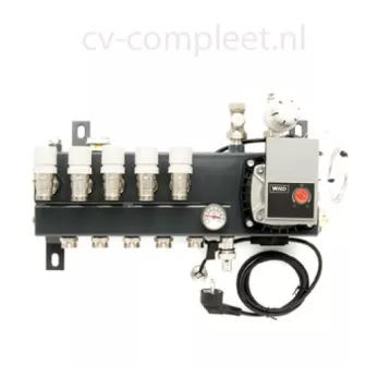 CV-Compleet Vloerverwarming Set Tot 106 - 118 M2 - Compact Verdeler 10 Groepen - Compleet Geleverd Met Noppenplaat - Afbeelding 2