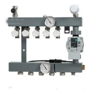 CV-Compleet Vloerverwarming Set Voor 46 - 58 M2 - 5 Groepen - Compleet Geleverd Met Noppenplaat - Afbeelding 2