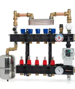 CV-Compleet Therminon LTV Composiet Vloerverwarming Verdeler 11 Groepen Met Gescheiden Systeem Met A-Label Pomp