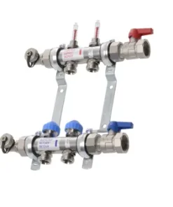 VTE - RVS Vloerverwarming Verdeler 2 Groepen