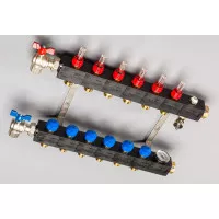 Top-Flow Kunststof Verdeler PRO 11 Groepen Inclusief Adapters 16 Mm