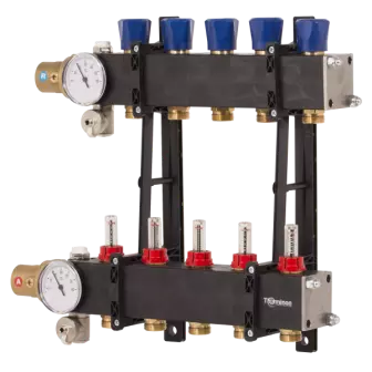 Therminon Composite 6 Groepen Vloerverwarming Verdeler Zonder Pomp