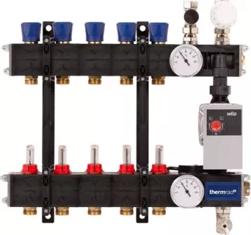 Therminon LTV Compososiet 11 Groepen Vloerverwarming Verdeler - Afbeelding 2