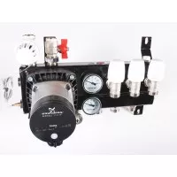 Top-Flow Vloerverwarming Verdeler 3 Groepen Met Grundfos Alpha 2 L Energiezuinige Pomp