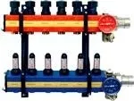 Nathan SBK 4100 - 3 Groepen Vloerverwarming Verdeler Met Debietmeters Kunststof - Zonderpomp