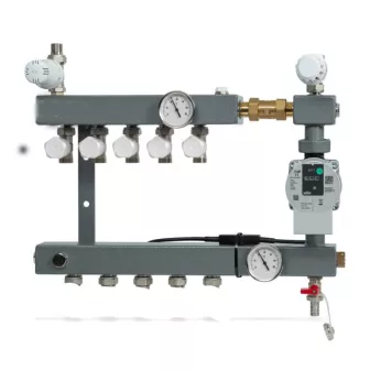 CV-Compleet 10 Groepen Vloerverwarming Verdeler Voor Stadsverwarming Nuon/Eneco
