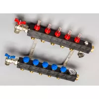 Top-Flow Kunststof Verdeler PRO 5 Groepen Inclusief Adapters 16 Mm