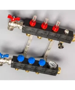 Top-Flow Kunststof Verdeler PRO 3 Groepen Inclusief Adapters 16 Mm