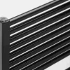 Vasco IRIS HDM Recht Handdoekradiator 1122 X 600 (732 Watt) Kleur Ral 9005 ZWART