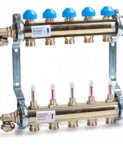 Thermrad Messing 12 Groepen Vloerverwarming Verdeler Zonder Pomp