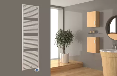 DRL E-Comfort Claudia Elektrische Badkamer Radiator - 1807 X 600 - 1200 Watt - Kleur Wit