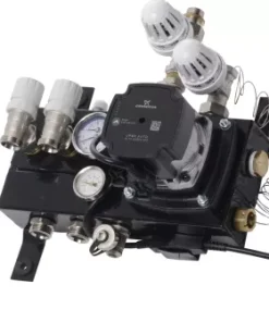 Verwarming Techniek Ede VTE Slim 2 Groepen Vloerverwarming Verdeler Voor Stadsverwarming Met Grundfoss UPM3 A-label Pomp