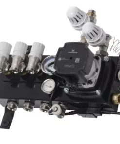 Verwarming Techniek Ede VTE Slim 3 Groepen Vloerverwarming Verdeler Voor Stadsverwarming Met Grundfoss UPM3 A-label Pomp