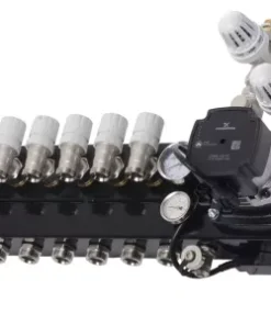 Verwarming Techniek Ede VTE Slim 7 Groepen Vloerverwarming Verdeler Voor Stadsverwarming Met Grundfoss UPM3 A-label Pomp