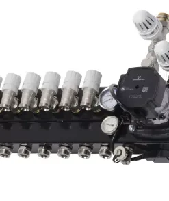 Verwarming Techniek Ede VTE Slim 8 Groepen Vloerverwarming Verdeler Voor Stadsverwarming Met Grundfoss UPM3 A-label Pomp