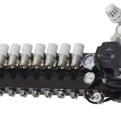 Verwarming Techniek Ede VTE Slim 10 Groepen Vloerverwarming Verdeler Voor Stadsverwarming Met Grundfoss UPM3 A-label Pomp