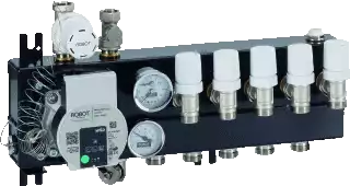 Robot Pro Vloerverwarming Verdeler 16 Groepen Met Wilo Energiezuinige Pomp