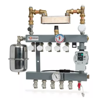CV-Compleet LTV 10 Groepen Vloerverwarming Verdeler Met Gescheiden Systeem Met A-Label Pomp