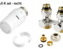Danfoss Set M30 Design RAX-K Recht H-blok +thermostaatknop (013G5186)