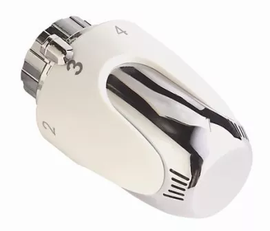 Comap S2 Thermostaatknop R100000 M30 X 1,5 - Kleur Wit/chroom - Met Vloeistof Voeler