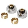 Thermrad Adapter Voor Onderblok M24 X 16 Mm (set  2 Stuks) Kleur Chroom