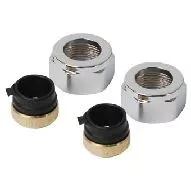 Thermrad Adapter Voor Onderblok M24 X 15 Mm (set  2 Stuks) Kleur Chroom