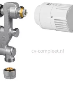 Jaga Pro Ventiel M24 Inclusief Thermostaatknop Kleur Wit En Klemkoppelingen