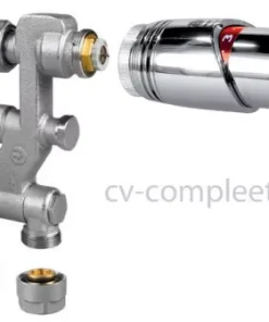 Jaga Pro Ventiel M24 Inclusief Thermostaatknop Kleur Chroom En Klemkoppelingen