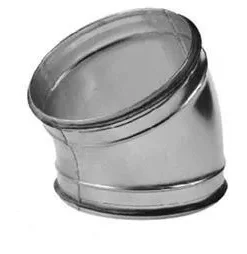 Gladde Bocht Met Rubber Afdichting 125 - 30 Graden.