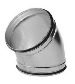 Gladde Bocht Met Rubber Afdichting 180 - 45 Graden.