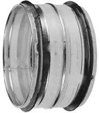 Steek Verbinding Voor Buis 180 Mm - Met Rubber Afdichting