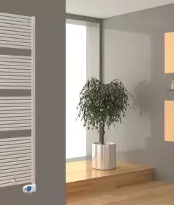 DRL E-Comfort Claudia Elektrische Badkamer Radiator - 1411 X 600 - 900 Watt - Kleur Wit