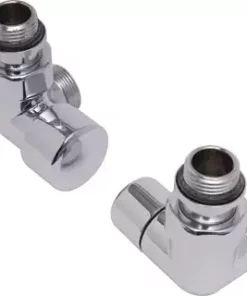 DRL Ovus Designset 1/2 Dubbel Haaks Links - Chroom, Universeel Aanvoer En Retour