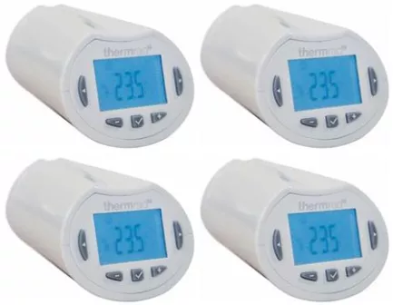 Thermrad RF Digitaal Programmeerbare Thermostaatkop Inclusief Adapter M30x1,5 En M28x1,5 (900006681)